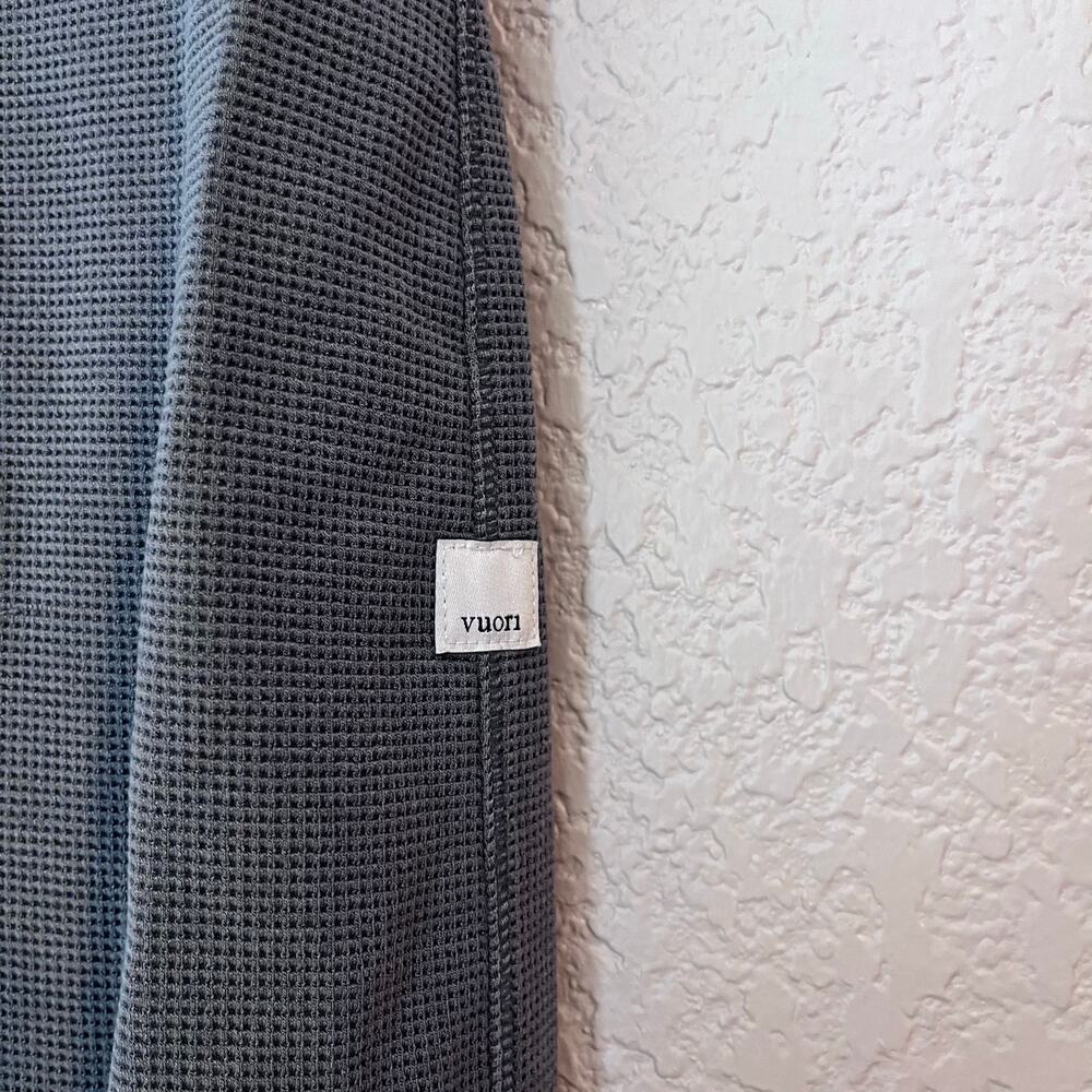 Vuori Bayview Women’s Thermal Leggings Waffle Gray Logo XS Waistband - Picture 5 of 8